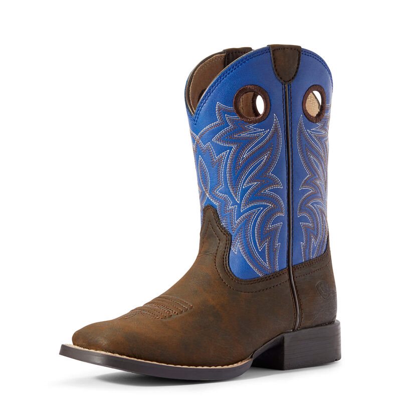 Ariat Catch Em - Western Laarzen DonkerChocola Kinderen - 26388-012